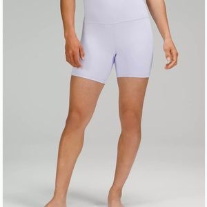Lilac Double Layered Align Shorts